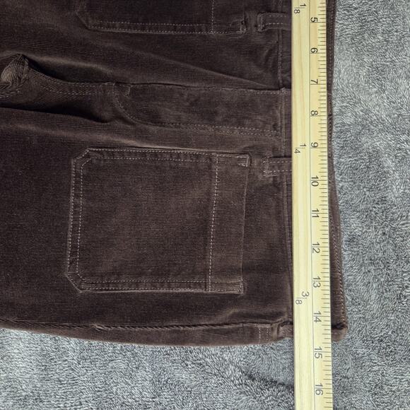 Pilcro Anthropologie Classy Corduroy High Rise Skinny Pants Dark Brown Size 28 - Picture 10 of 10
